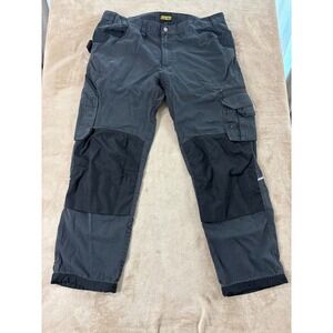 Blaklader Workwear cargo work pants Men 38(40)x32 Dark Gray Double Knee Canvas